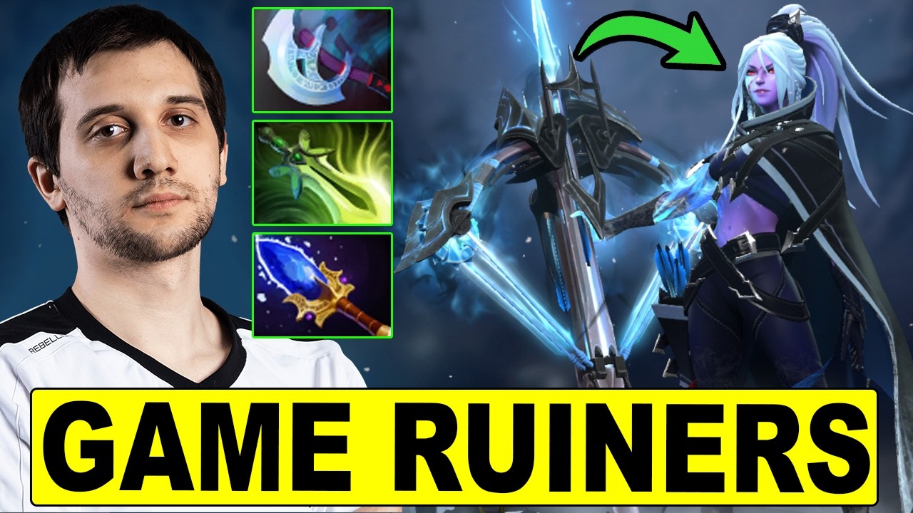Arteezy’s Drow Ranger vs. The Worst Griefers backdrop