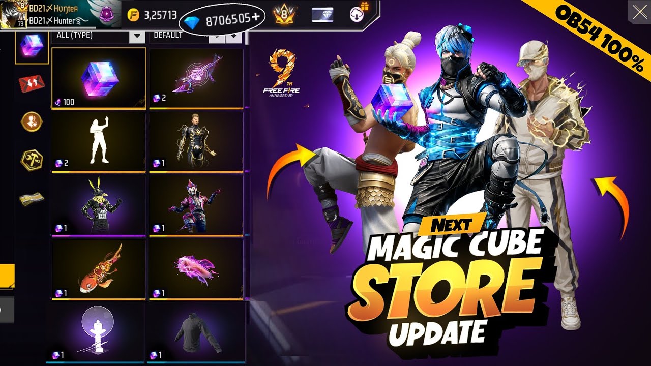 New Magic Cube Store Update Confirm Date |New Event Free Fire Bangladesh Server| Free Fire New Event background