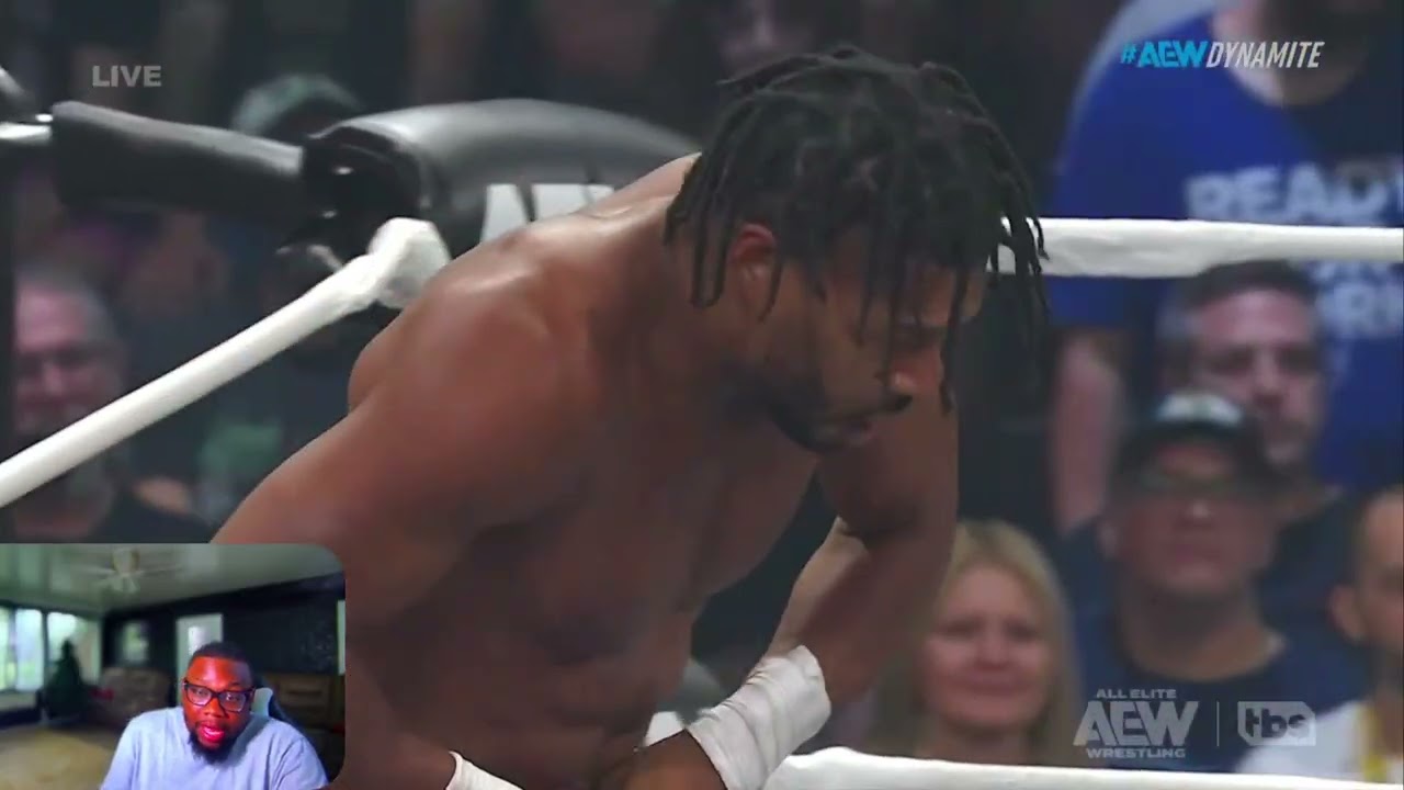 Kevin Knight vs Darby Allin TNT Championship Match | AEW Wrestling Reaction background