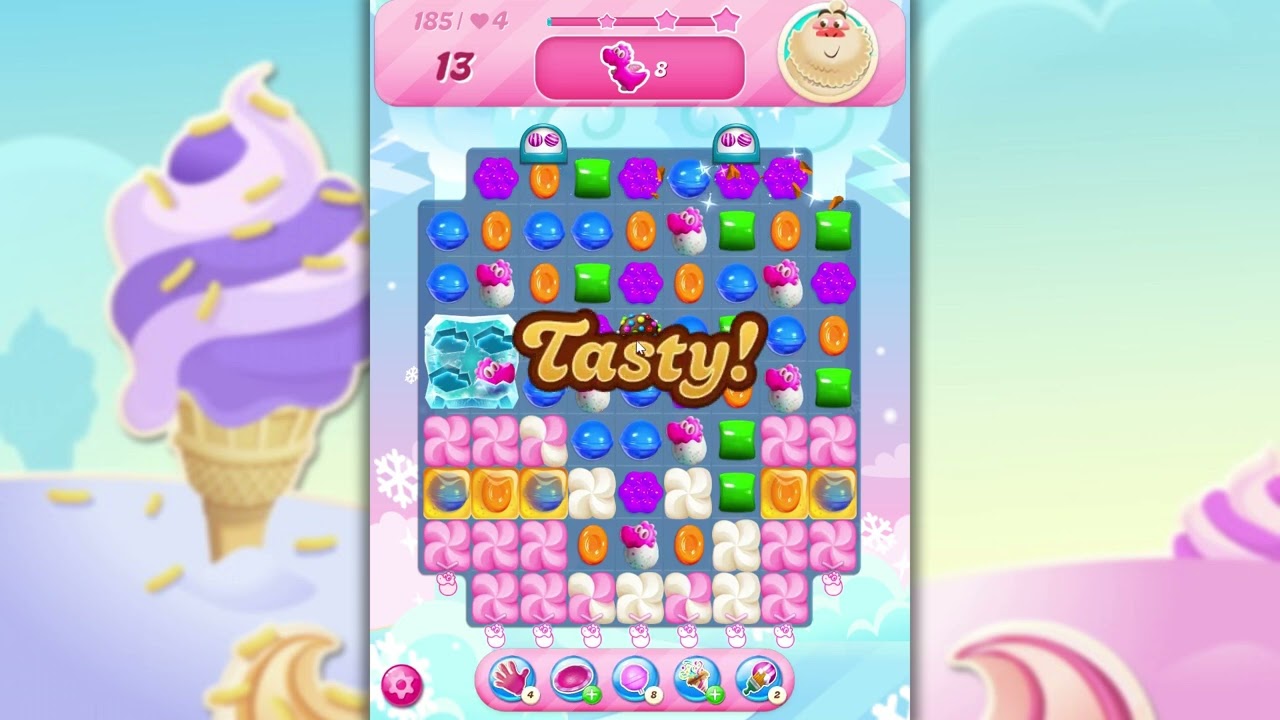 Candy Crush Saga Level 185 | NO BOOSTERS backdrop