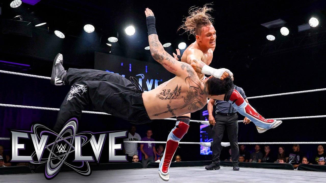Cappuccino Jones & Marcus Mathers vs. Shido Ash & Viktor Zanov: Evolve highlights, July 22, 2026 backdrop