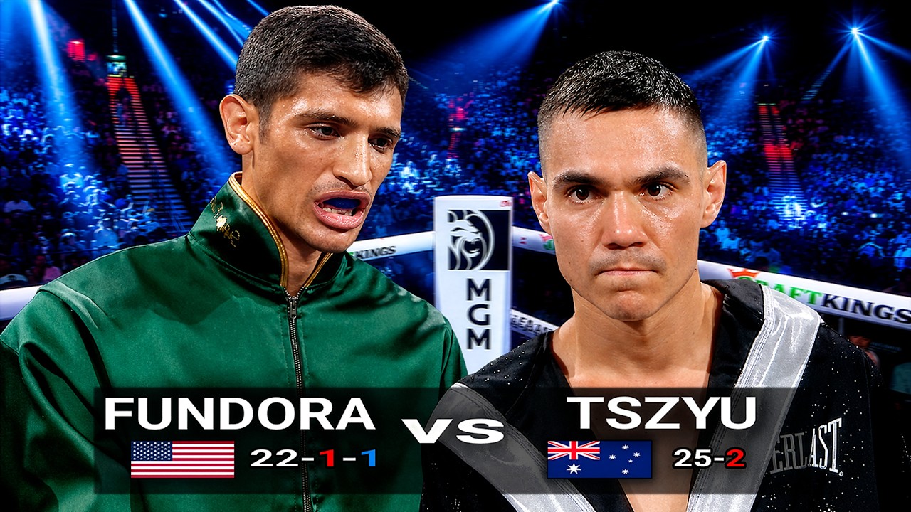Tim Tszyu (Australia) vs Sebastian Fundora (USA) 2 | RTD, Boxing Fight Highlights HD backdrop