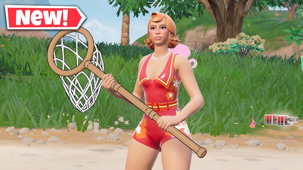 NEW BIKINI BOTTOM ICE SPICE Skin Gameplay In Fortnite! backdrop
