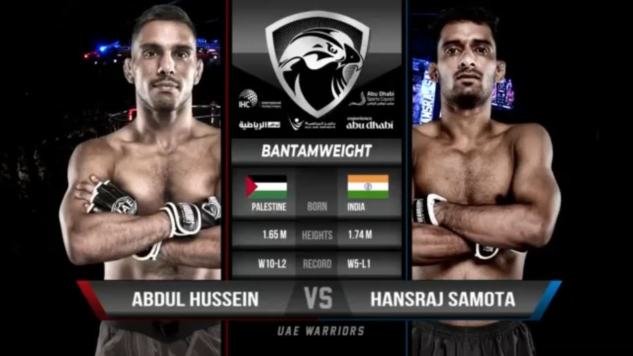 UAE Warriors 54: Abdul Hussein vs Hansraj Samota | September 28, 2024 backdrop
