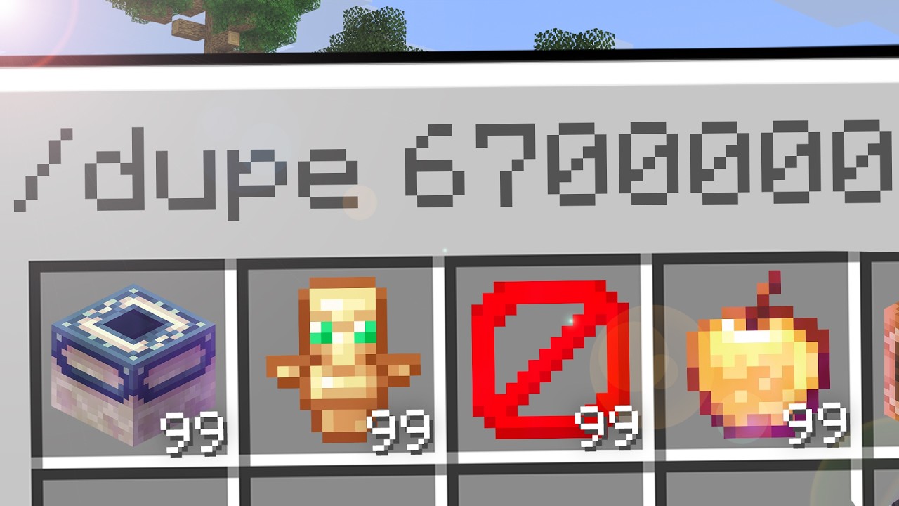 I Secretly DUPED 67,000,000 Items in This Minecraft SMP..! background