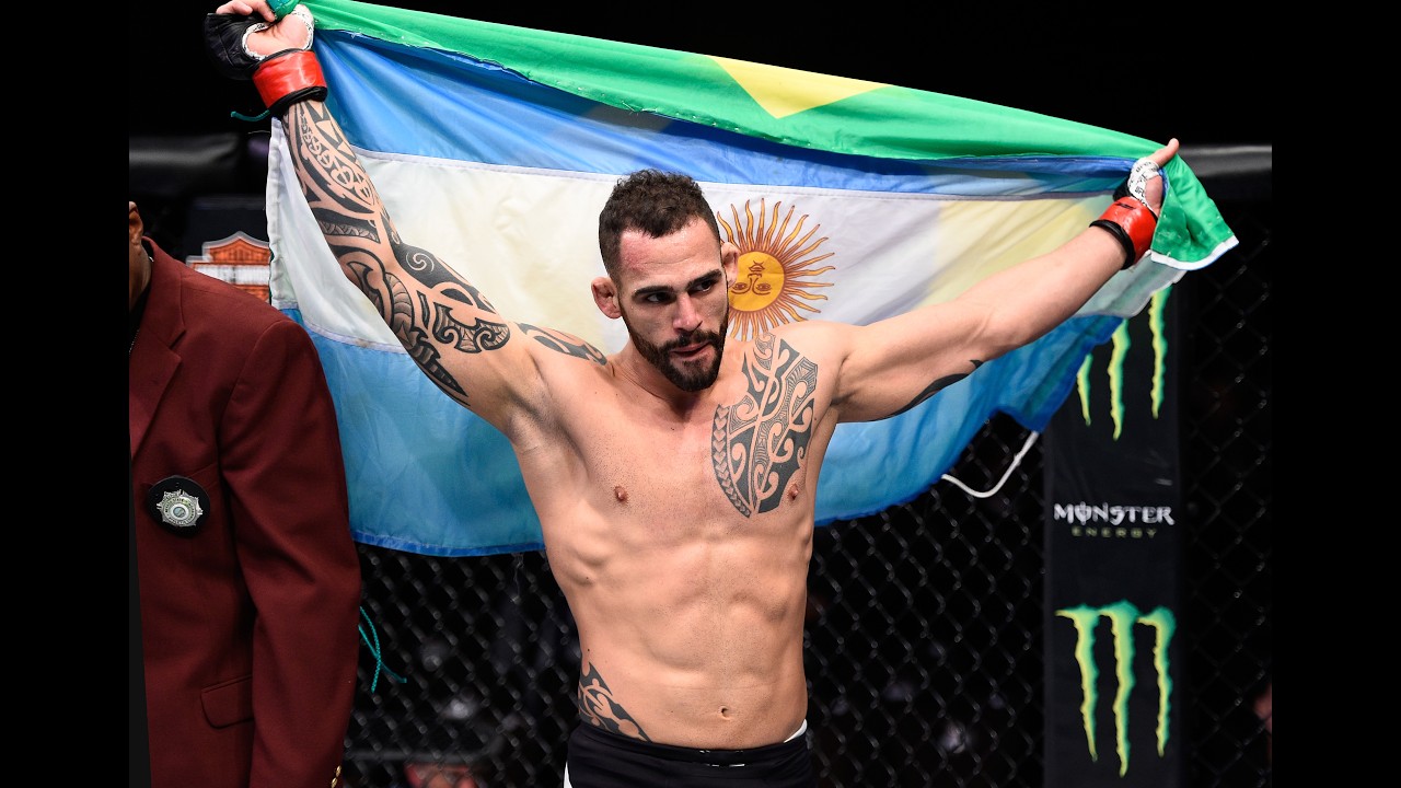 #UFCAbuDhabi Santiago Ponzinibbio Listo Para Representar 🇦🇷 backdrop