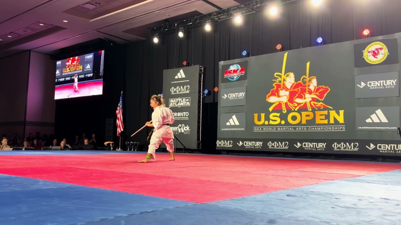 Kodi Molina 14-17 Girls Traditional Weapons ISKA World Championship - US Open 2026 backdrop