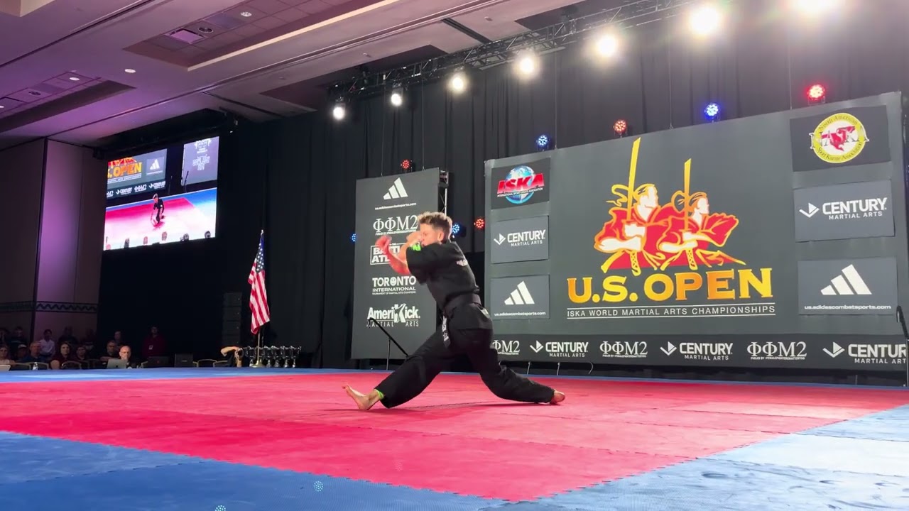 Jett Kowalczik 13 & Under Boys Open Forms ISKA World Championship - US Open 2026 backdrop
