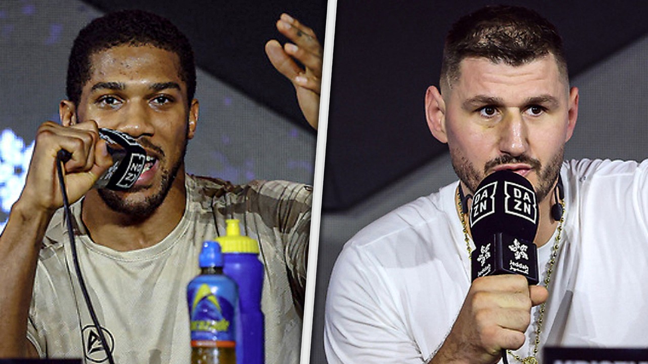 Anthony Joshua vs. Kristian Prenga • FULL FINAL PRESS CONFERENCE | DAZN Boxing backdrop