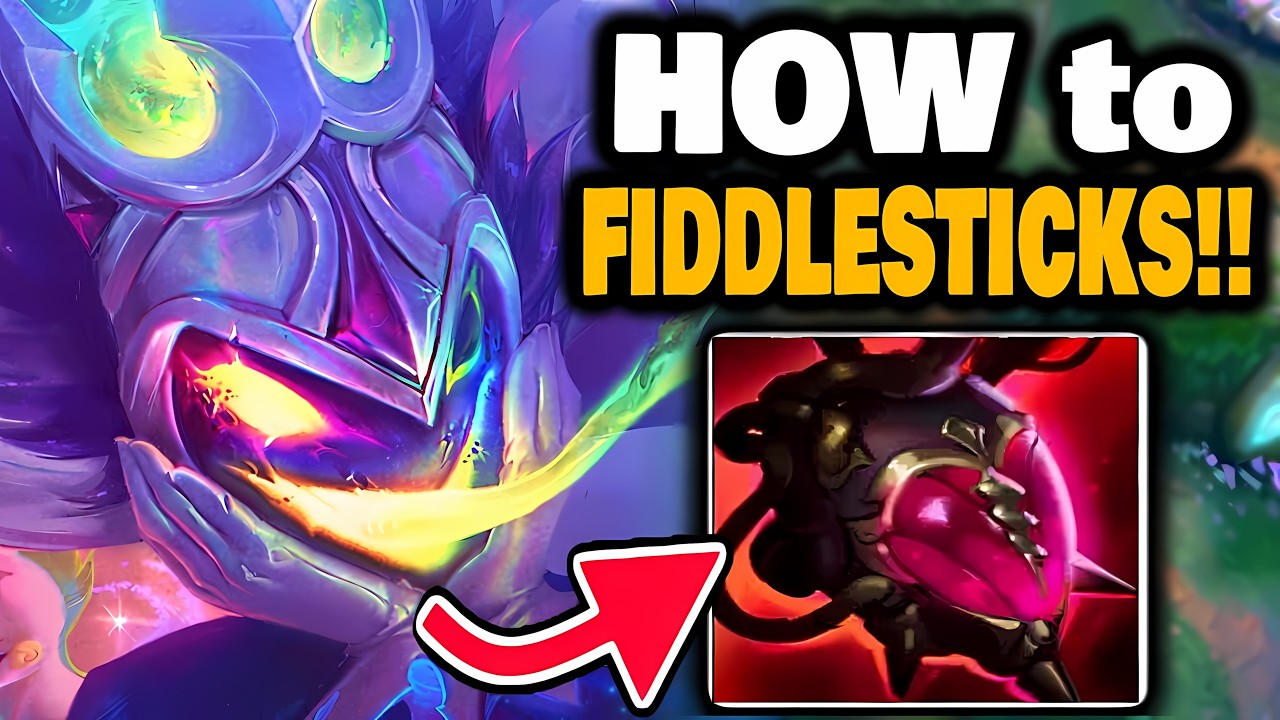 HOW to FIDDLESTICKS jungle (more than farming to 6 dude it's season 16 like grow up dude Zzz ) background