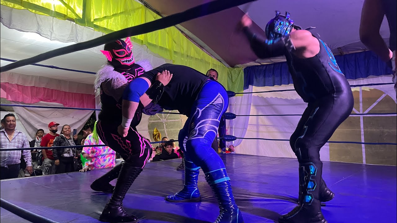 Blue Panther Jr, Cocolores y Coco Verde 🆚 Pantano, Motocross y Rey Neza background