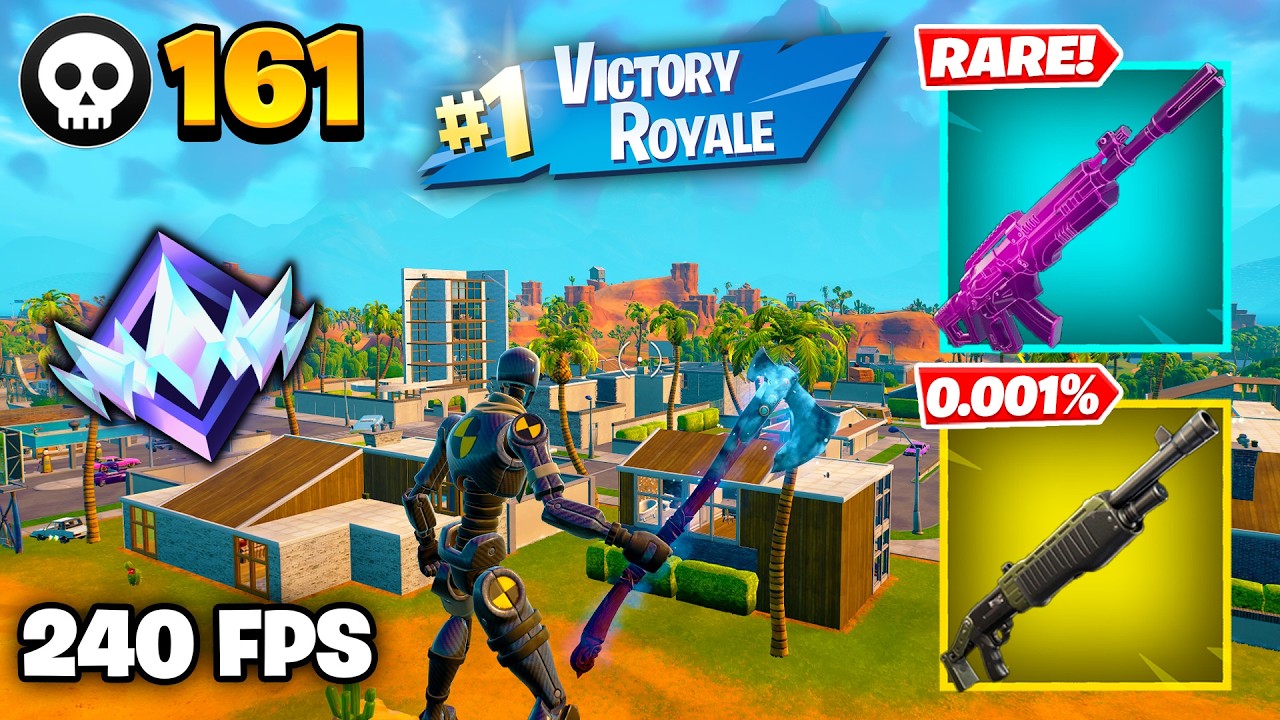 161 Elimination "RANKED RELOAD" Gameplay Wins (Fortnite Chapter 7 Keyboard & Mouse) background