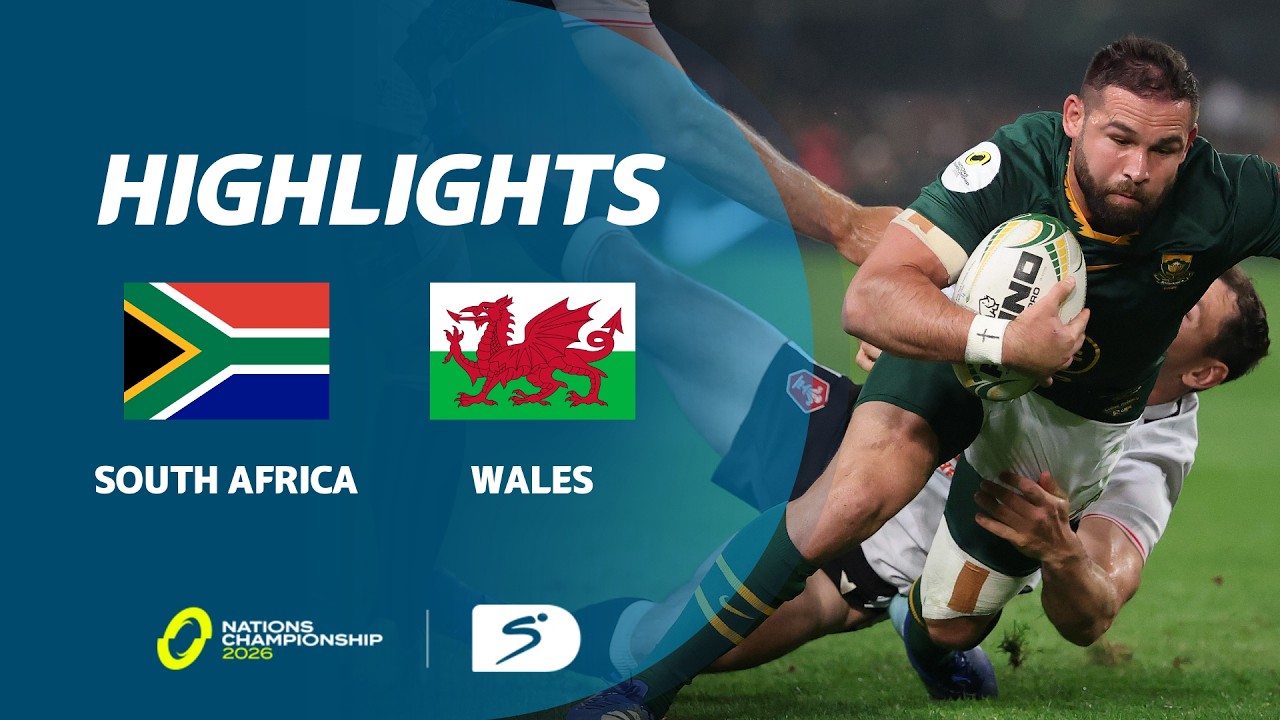 South Africa v Wales | Match Highlights | Nations Championship backdrop
