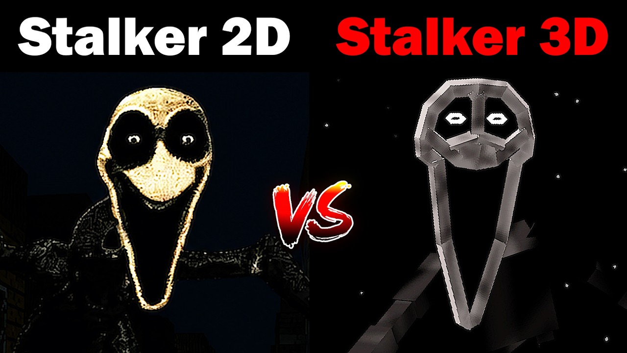 Stalker 2D vs Stalker 3D in Minecraft – Comparison background