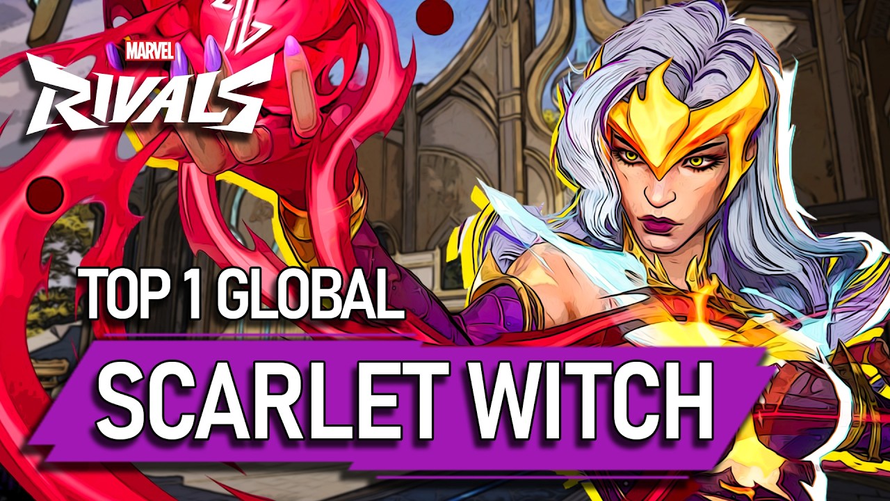 TOP 1 GLOBAL SCARLET WITCH ! IconTK0 - MARVEL RIVALS PRO background