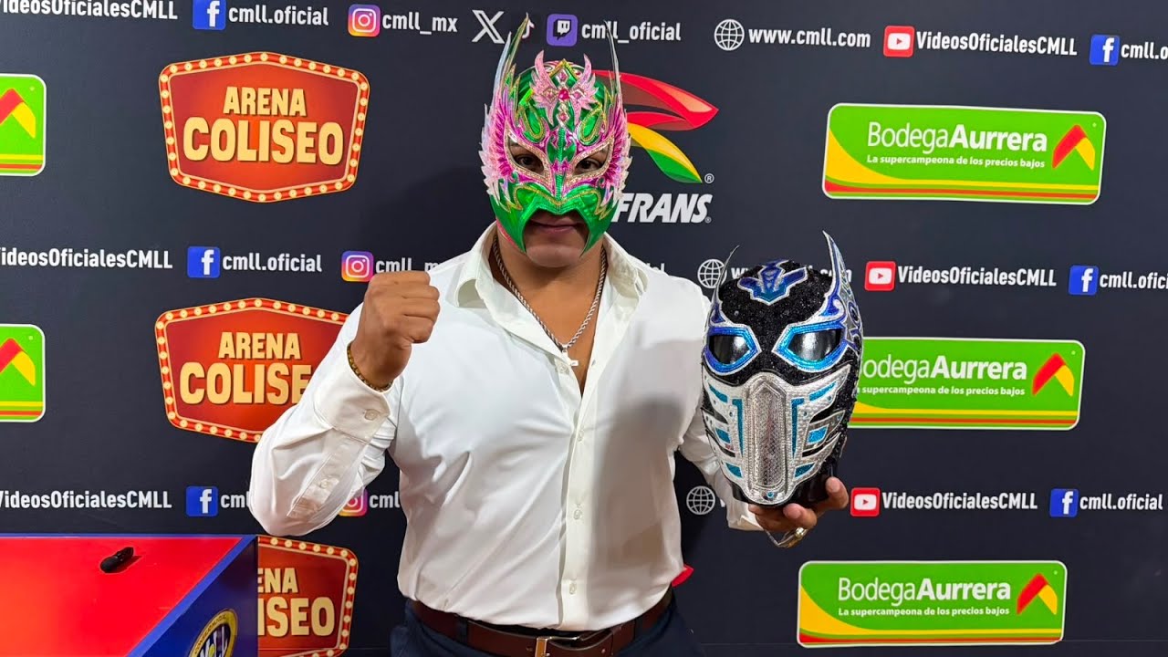 Arkalis gran ganador de la máscara de su profesor El Malayo, más oportunidades en el CMLL background