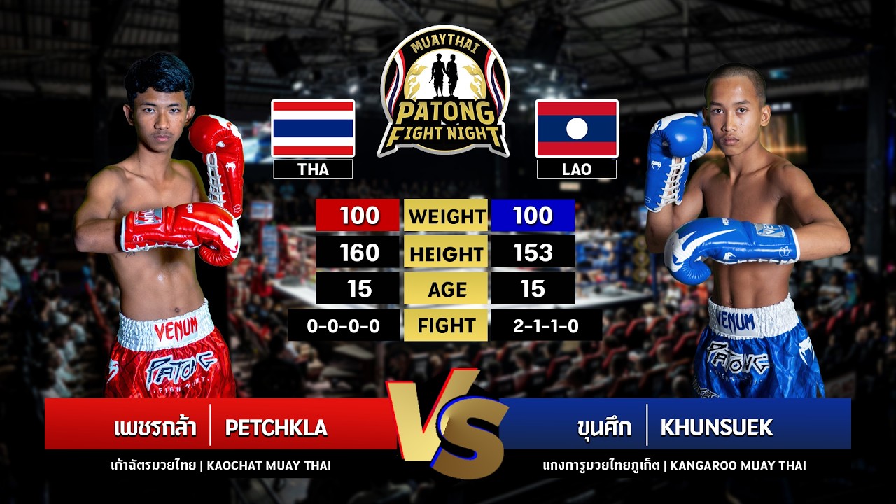 Petchkla Kaochat Muay Thai VS Khunsuek Kangaroo Muay Thai Patong Fight Night Thursday, July 23, 2026 backdrop