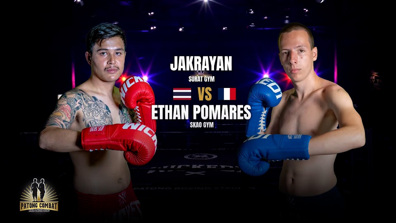 Jakkrayan Surat Gym VS Ethan Pomares SKAO Gym Patong Combat Wednesday, July 22, 2026 background