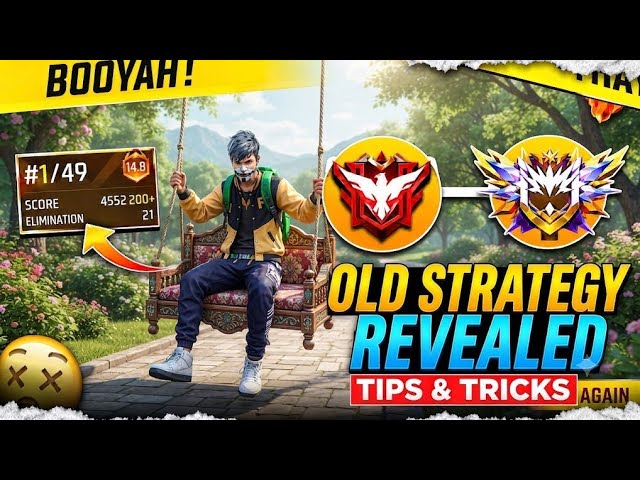 Old Startegy Revealed ЁЯТА | Solo Br Rank Grandmaster Pushing Tips And Tricks ЁЯФе | #freefire background