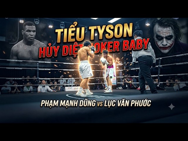 SỐC: "TIỂU TYSON" PHẠM MẠNH DŨNG HỦY DIỆT HOÀN TOÀN "JOKER BABY" LỤC VĂN PHƯỚC BẰNG CƠN MƯA ĐÒN background