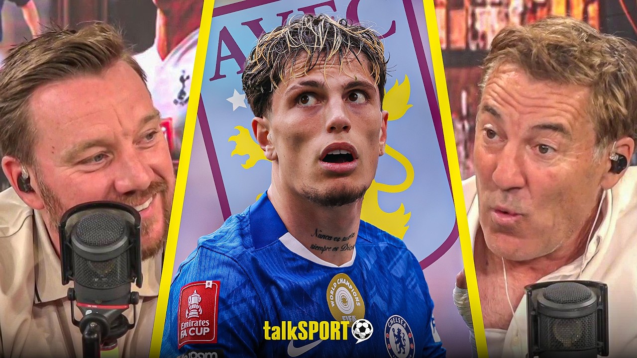 "SHOPPING IN LIDL!" Jamie O'Hara & Dean Saunders REACT to Garnacho's Loan Move to Aston Villa backdrop