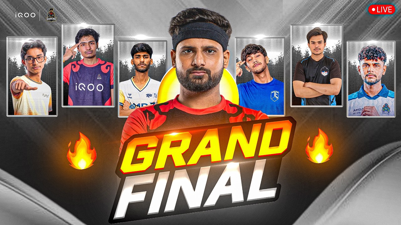 GRAND FINAL LIVE WITH TG FOZYAJAY I TOTAL GAMING ESPORTS I #iQOO #iQOO15R background