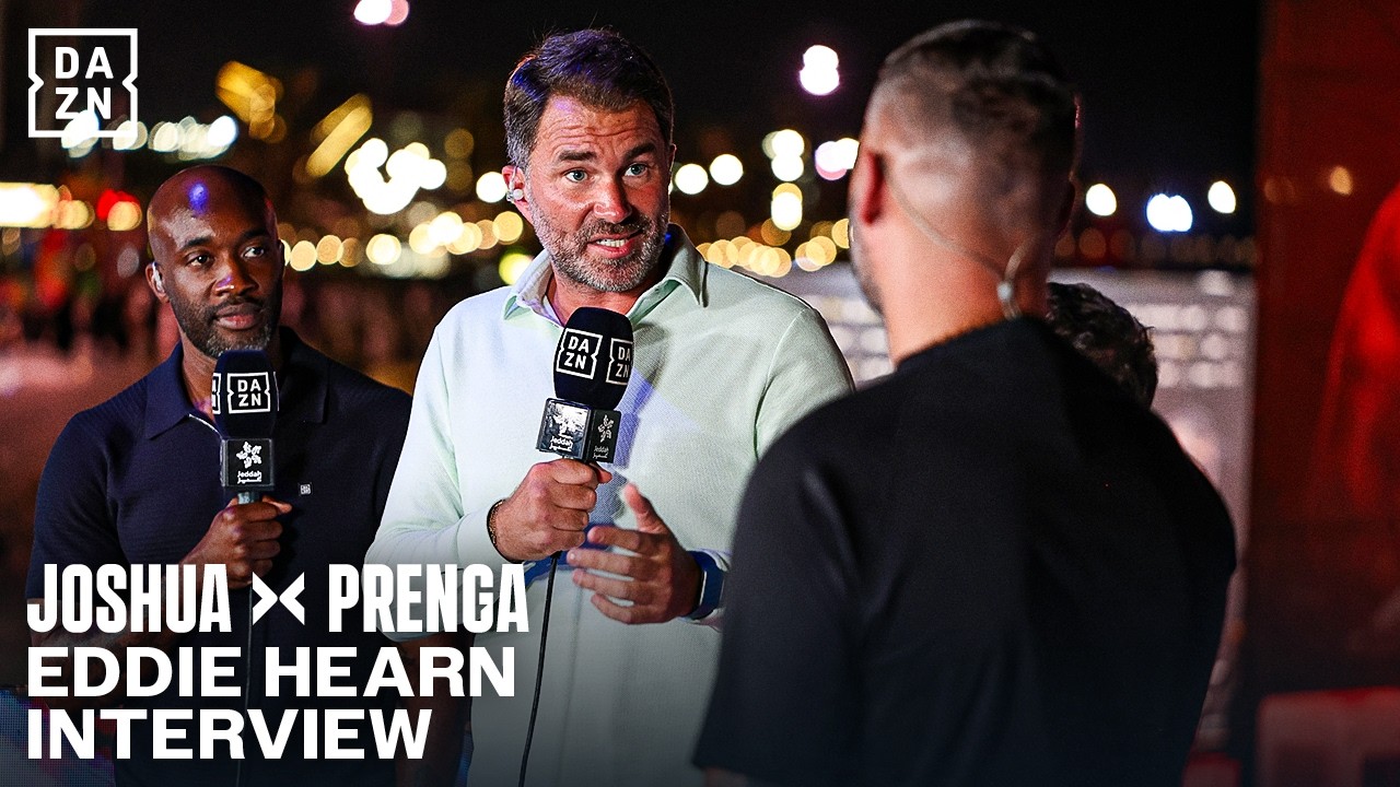 "The contract is signed!" Eddie Hearn discusses AJ vs Tyson Fury negotiations & AJ's comeback | background
