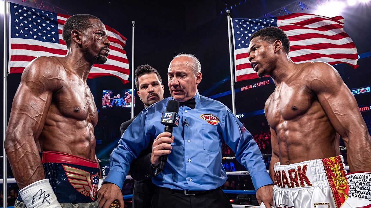 Young Gun vs Veteran! Shakur Stevenson (USA) vs Jamel Herring (USA) | Boxing Fight Highlight backdrop