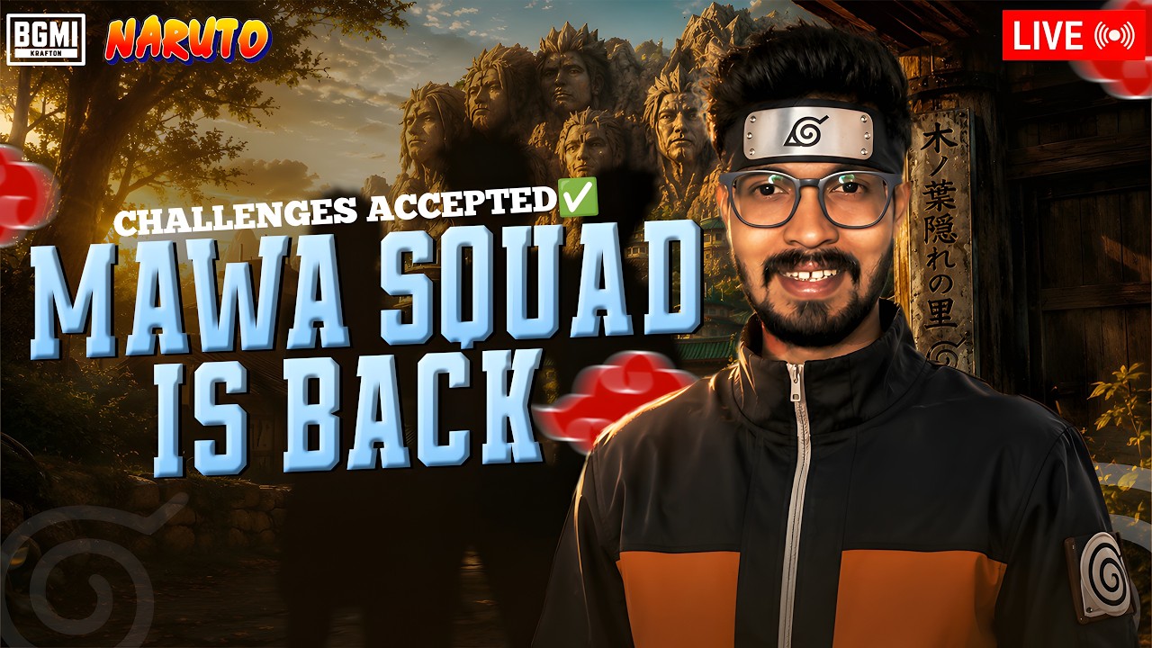 🔴Live Full Rush in BGMI 4.5 Update | PUBG Mobile Live Stream | Challenges Accepted background