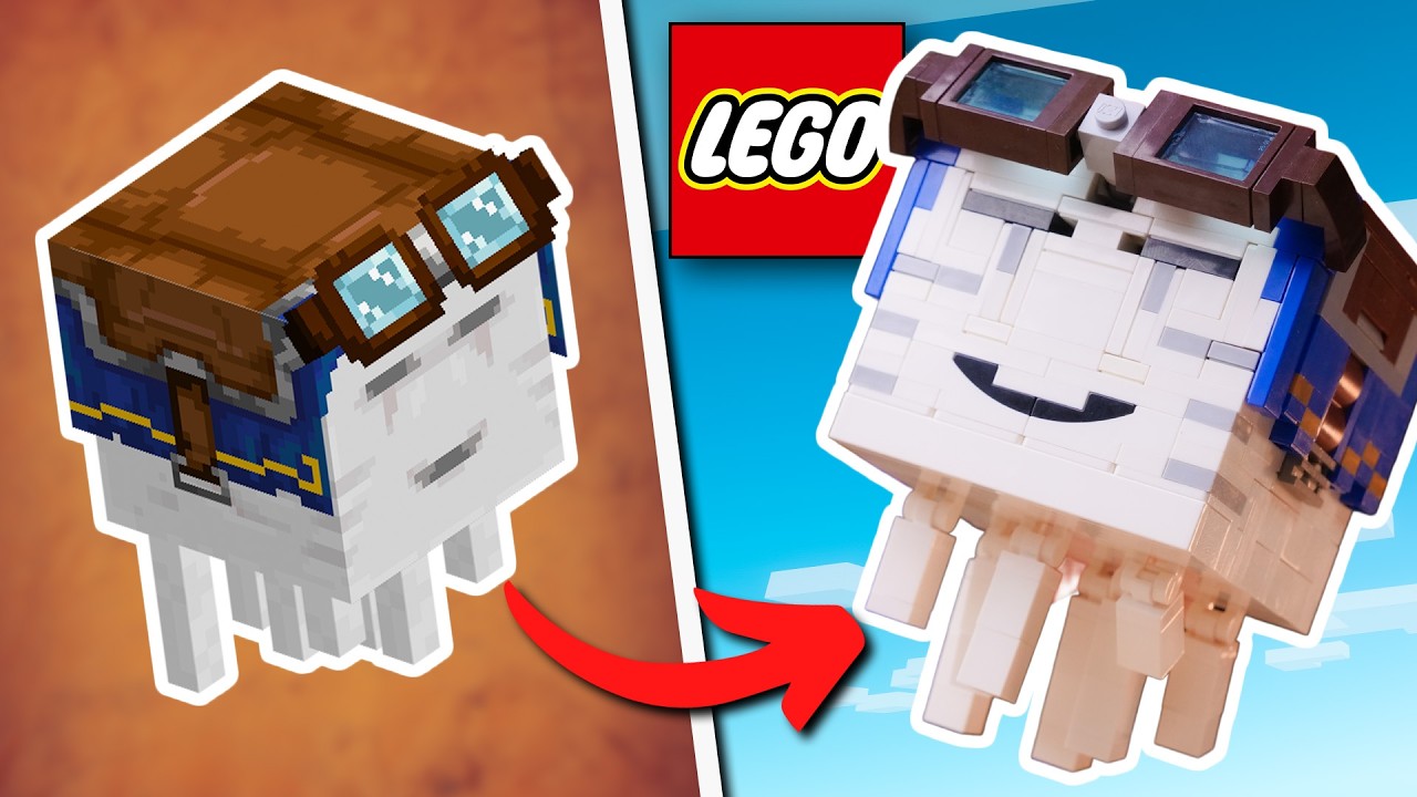 How to Build a LEGO Minecraft Happy Ghast background