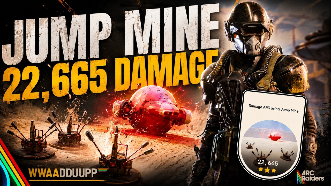 Damage ARC using Jump mine 22k+ (solo) / ARC Raiders trial background