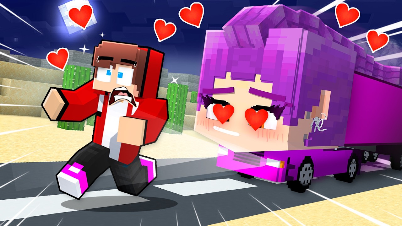 MAIZEN vs RUMI Became TRUCK LOVE CURSE Challenge : KPOP DEMON HUNTERS vs Minecraft Animation background