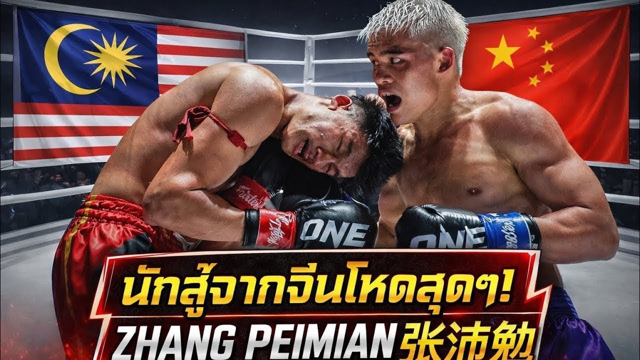 รถถังจากประเทศจีนต่อยอาลีฟเกือบน็อค โคตรโหด Aliff Rakib vs Zhang Peimian 张沛勉 2026-07-25 00:51 backdrop
