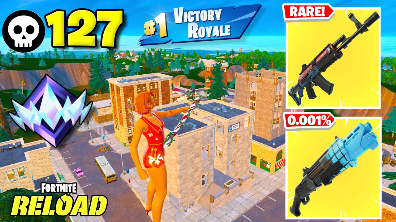 NEW BIKINI BOTTOM ICE SPICE SKIN! High Elimination Solo "RELOADโ Gameplay Wins (Fortnite Chapter 7) background
