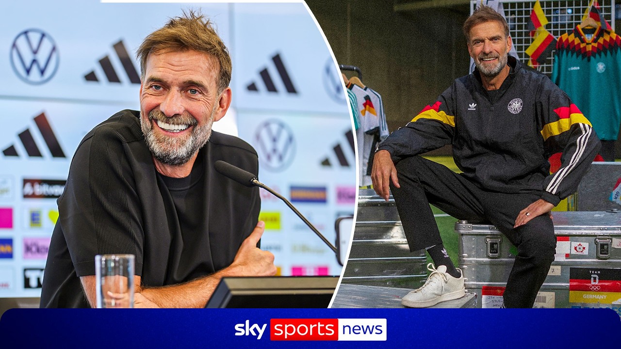 Jurgen Klopp FULL press conference as he is announced as new Germany head coach backdrop
