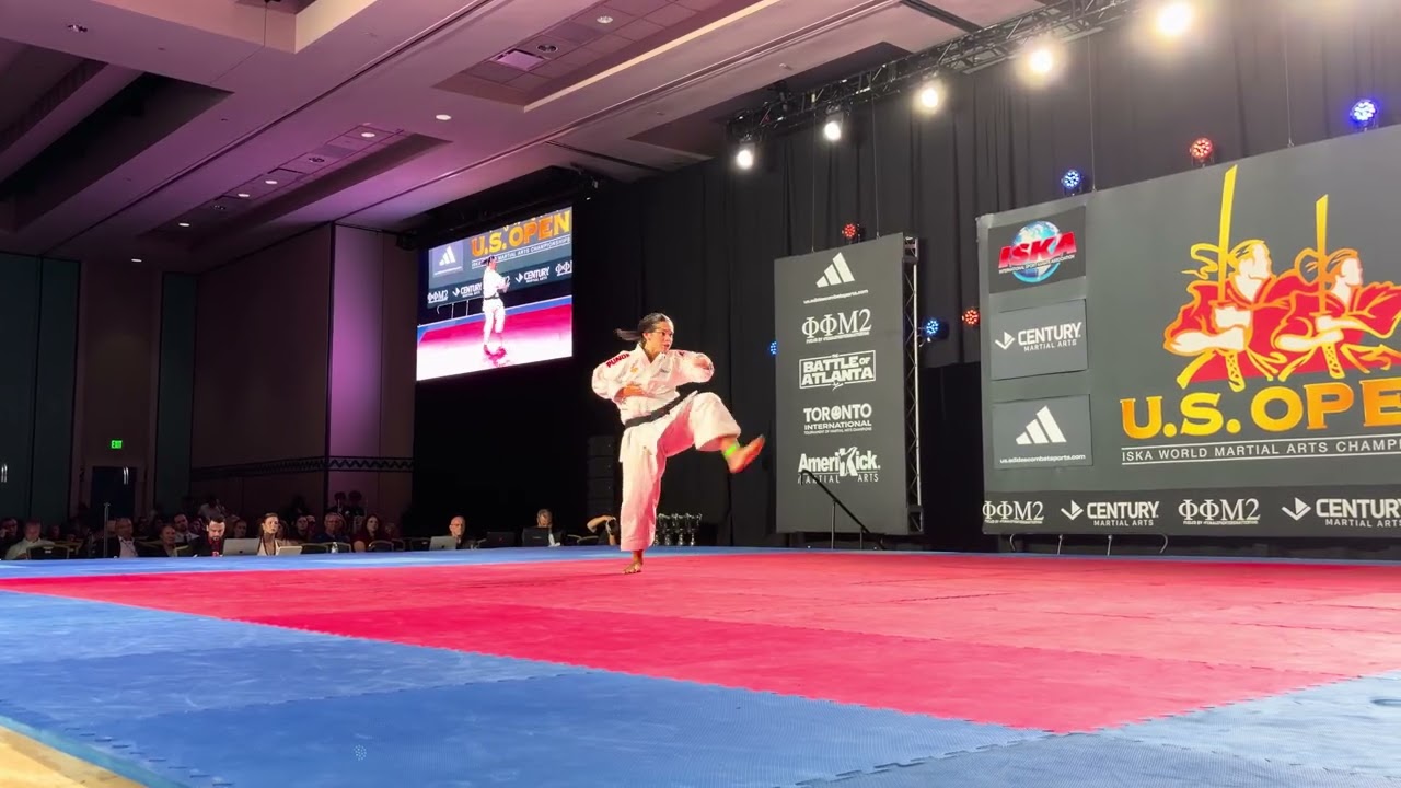 Olivia Rodriguez 14-17 Girls Traditional Forms ISKA World Championship - US Open 2026 backdrop
