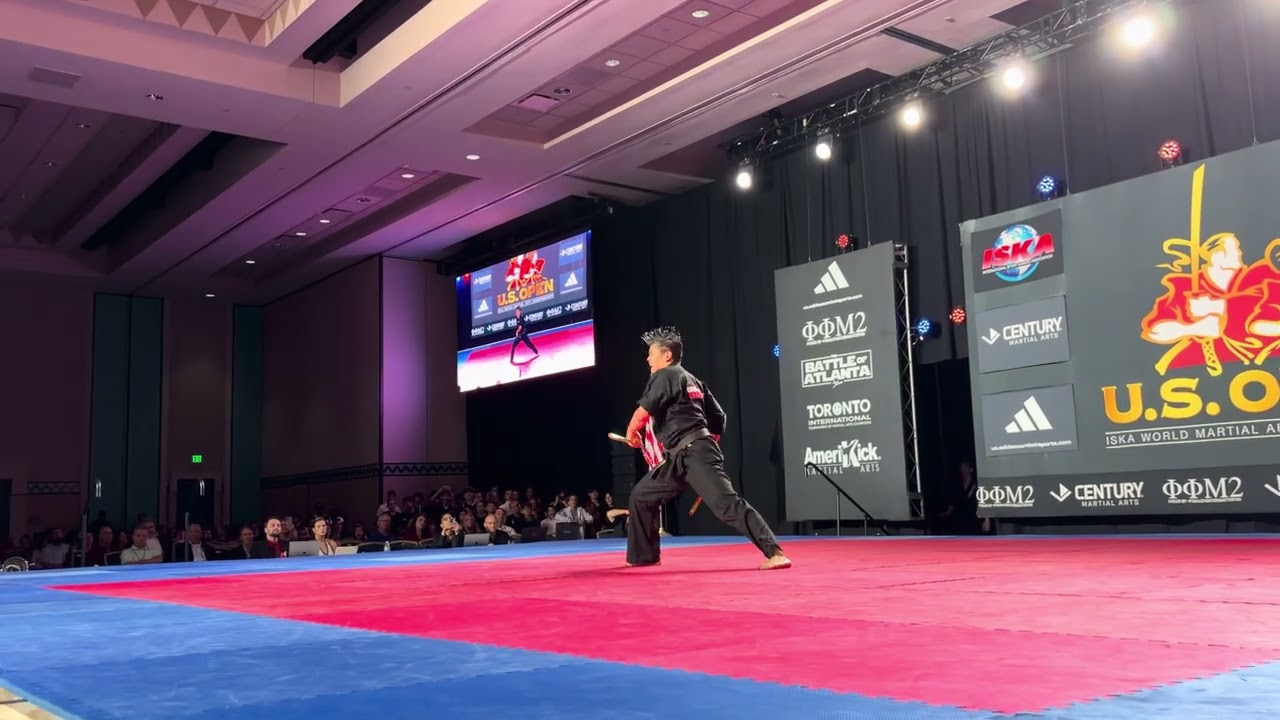 Zeke Gomez 14 17 Boys Open Weapons ISKA World Championship backdrop