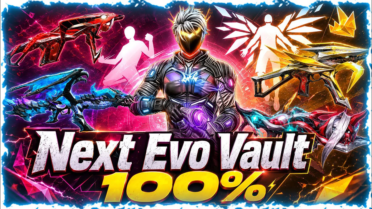 NEXT EVO VAULT 100% FREE FIRE background