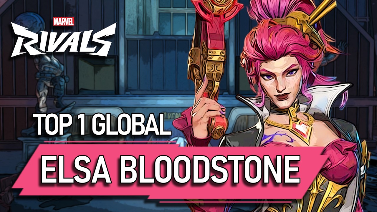 TOP 1 GLOBAL ELSA BLOODSTONE ! TAP31 - MARVEL RIVALS PRO background
