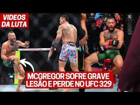 VIDEO LUTA: CONOR McGREGOR SOFRE GRAVE LESÃO E PERDE EM RETORNO NO UFC 329 background