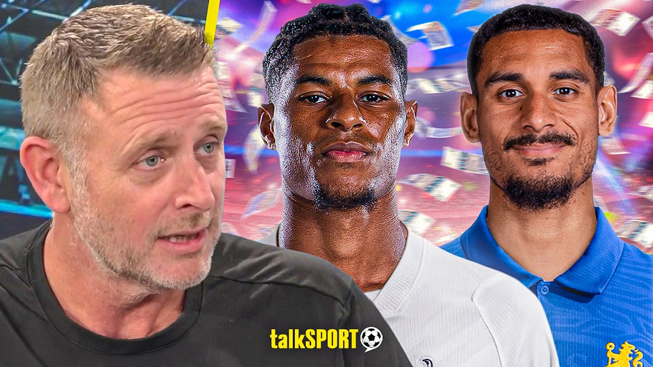 Darragh MacAnthony EXAMINES if Spurs TARGET Marcus Rashford & REACTS to Maxence Lacroix to Chelsea! background