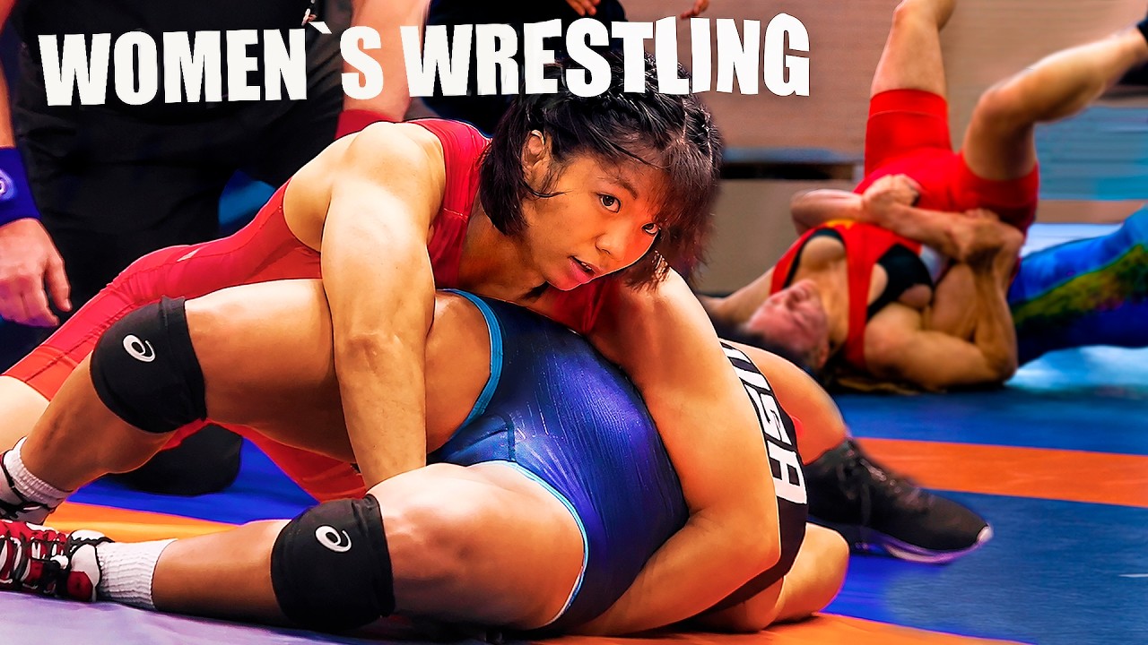 Girls Wrestling – 10 Huge Aggressive Grabs Made the Referee Forget the Rules and We All Won Again background