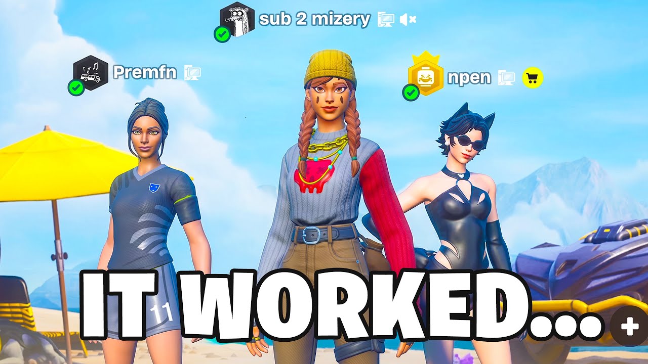 Famous YouTubers Carry Me in a Tournament.. background