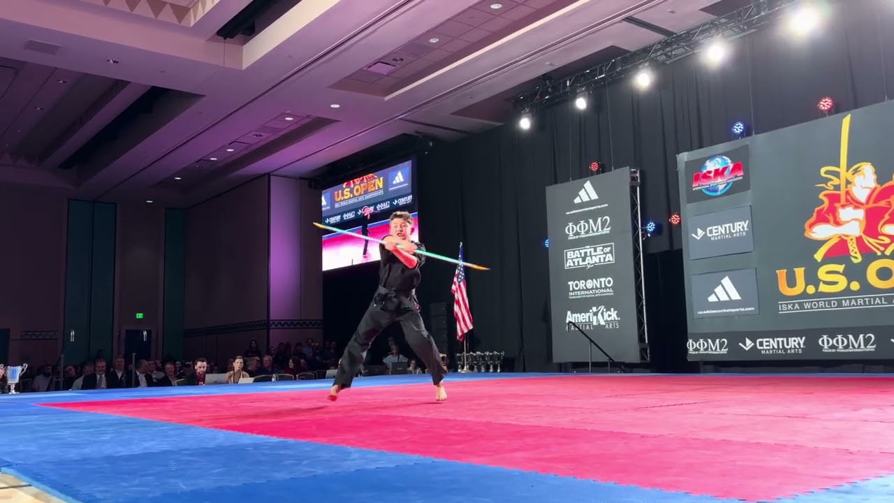 Nathan Piccotti 13 & Under Boys Open Weapons ISKA World Championship - US Open 2026 backdrop
