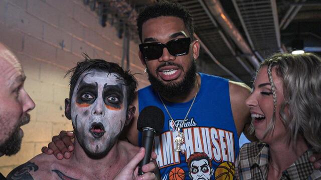 Danhausen and “KAThausen” celebrate victory | SNME Recap: WWE Now background