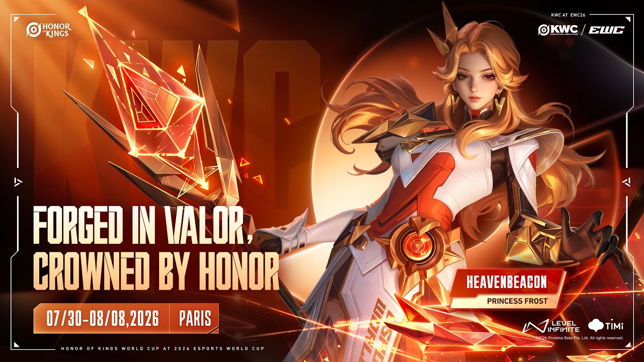 Princess Frost EWC Exclusive Skin | KWC AT EWC26 | Honor of Kings background