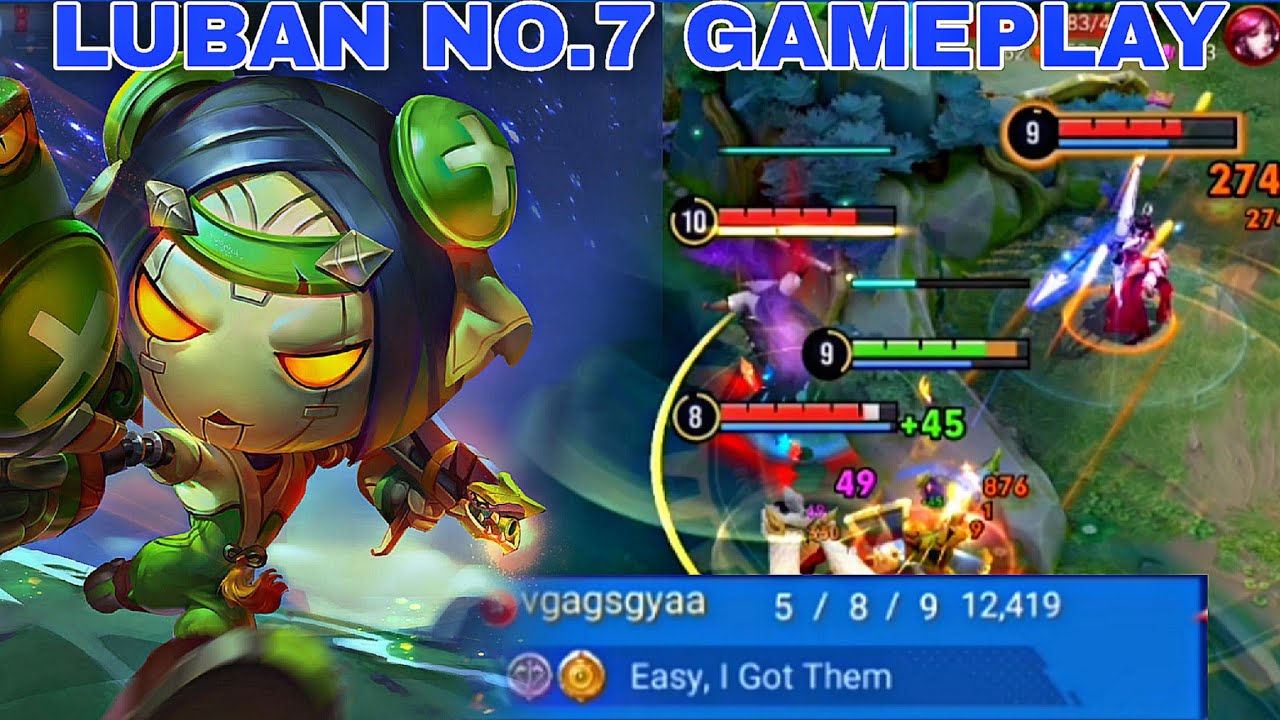 LUBAN NO.7 GAMEPLAY | DIAMOND IV RANKED MATCH GAMEPLAY | HONOR OF KINGS GAMEPLAY background