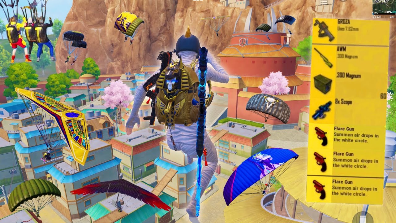 AMAZING RUSH LANDING in NEW VERSION😍 PUBG Mobile - BGMI background