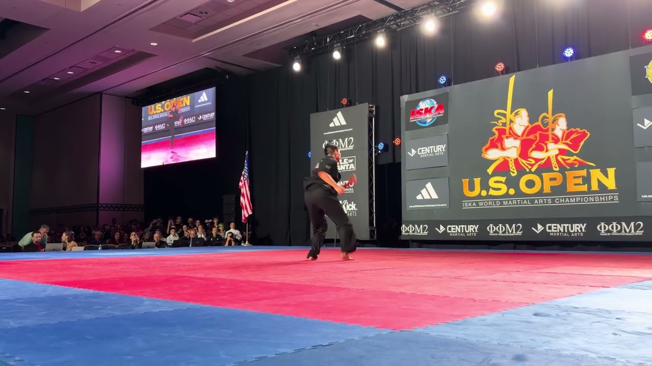 Zeke Gomez 14-17 Boys Open Forms ISKA World Championship - US Open 2026 backdrop