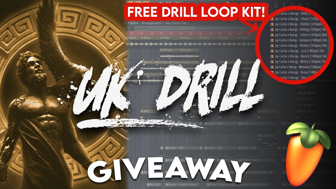 BEST FREE NY/UK DRILL LOOP KIT 2023 (Free Drill Sample Pack) background